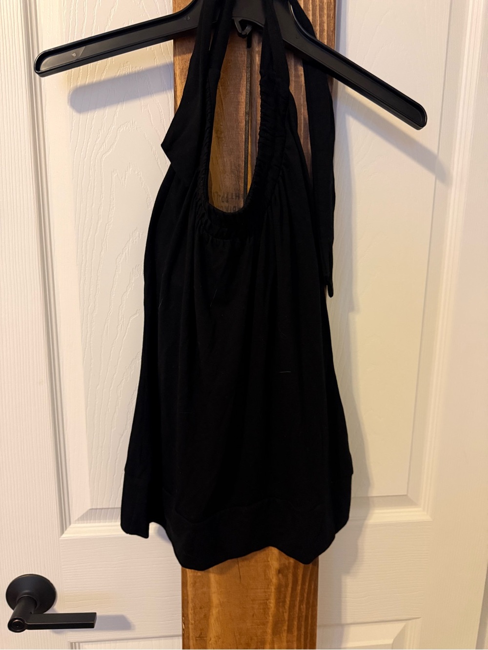 White House Black Market Black Halter Top